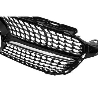 Frontgrill Diamond Black (til Avantgarde/AMG-Line/C43 AMG) Mercedes C-klasse W205 2014–2021 foto 4