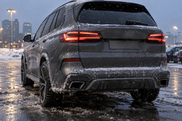 AMG/M-stil kofanger og parkeringssensorer om vinteren: hvorfor de „ser“ sne og salt, og hvordan du flytter dem til en ny kofanger Foto 2