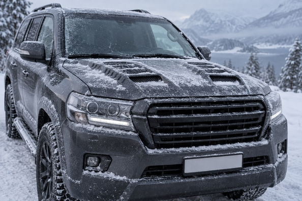 Tunet motorhjelm om vinteren: lås, kabel, sne og kondens – tjek før frost Foto 2