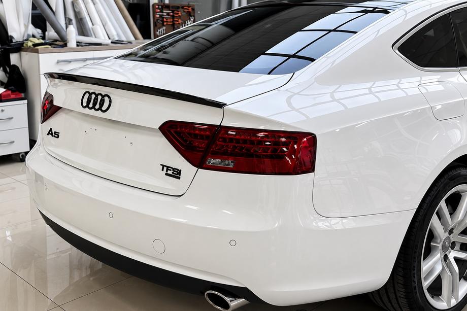 Audi A5 2007–2015 S-Style spoiler (til Sportback, blank sort) Foto 2