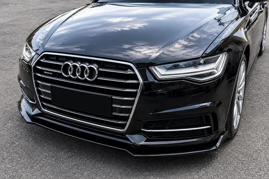 Audi A6 C7 2011–2018 Front bumper lipspoiler (til S-Line 2014-2018, ABS) Foto 1
