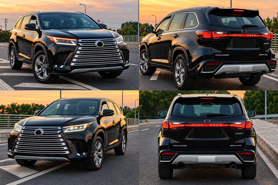 Toyota Highlander 2013–2019 LX600-Style bodykit-sæt Foto 2