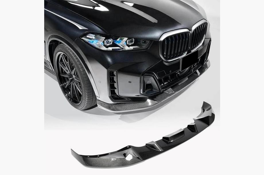 BMW X5 G05 2019–2026 Front bumper lip i carbon (til M-Sport 2023+) Foto 1