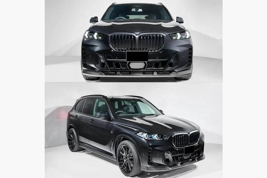 BMW X5 G05 2019–2026 Front bumper lip i carbon (til M-Sport 2023+) Foto 2
