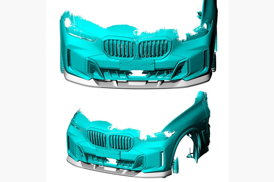 BMW X5 G05 2019–2026 Front bumper lip i carbon (til M-Sport 2023+) Foto 3