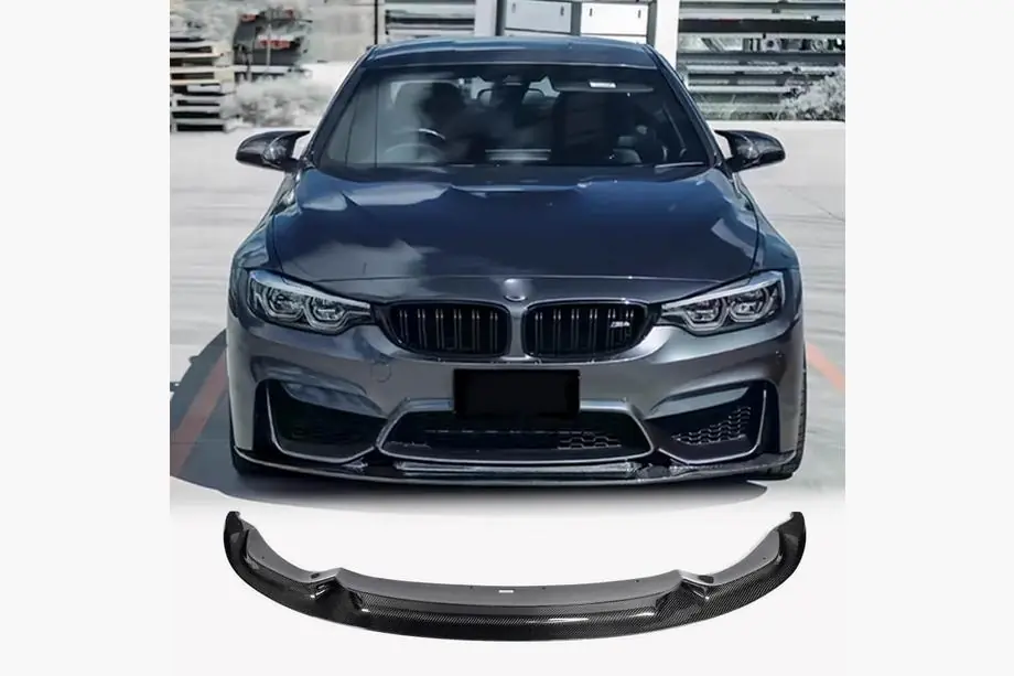 BMW 3-serie F30/F31 2012–2019 Frontlæbe til kofanger Lip V14 (til F80, carbon) Foto 1
