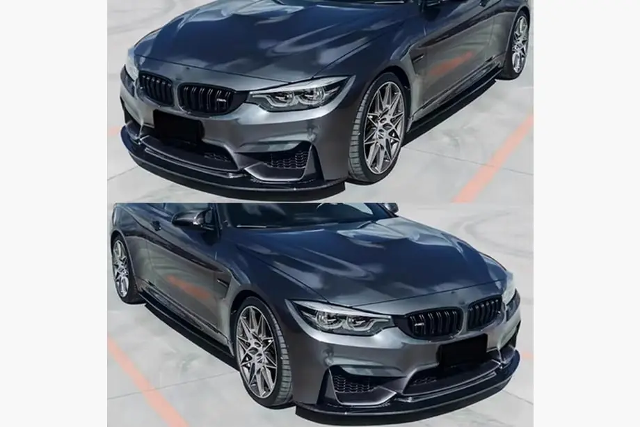 BMW 3-serie F30/F31 2012–2019 Frontlæbe til kofanger Lip V14 (til F80, carbon) Foto 2