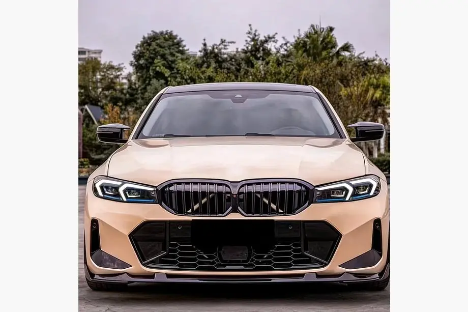BMW 3-serie G20/G21 2018– Frontspoiler læbe Lip V5 til kofanger (til M-Sport 2022+, carbon) Foto 2