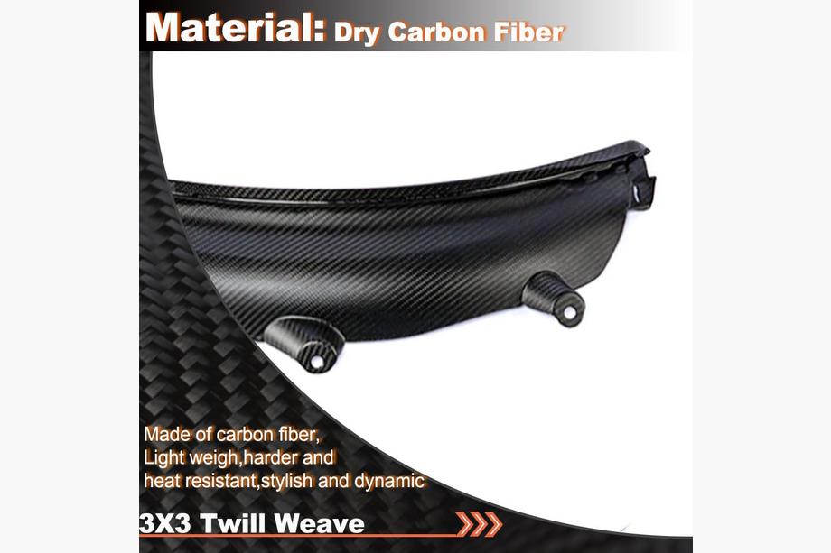 BMW 3-serie G20/G21 2018– Kulfiber skærmkantslister bag (til G80) Foto 4