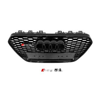 Sort RS-style frontgrill med Quattro-logo (2011-2014, til kamera) foto 4
