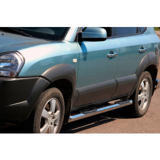 Siderør BB002 (2 stk., rustfrit stål) Hyundai Tucson JM 2004– foto 2