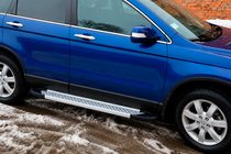 Honda CRV 2007–2011 Sidetrin Allmond Grey (2 stk., aluminium) foto 2