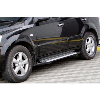 Sidetrin Allmond Grey (2 stk., aluminium)