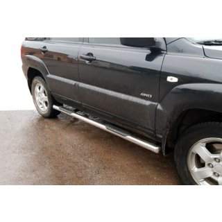 Siderør (2 stk., rustfrit stål) Kia Sportage 2004–2010 foto 4