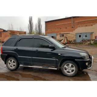 Siderør (2 stk., rustfrit stål) Kia Sportage 2004–2010 foto 2