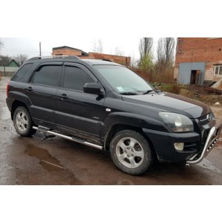 Siderør (2 stk., rustfrit stål) Kia Sportage 2004–2010 foto 3