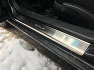 Volkswagen Golf 4 1997–2006 Dørtrinslister Nathaniko (4 stk., rustfrit stål) Premium - 3M dobbeltklæbende tape, 0,8 mm foto 3