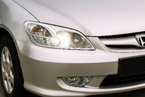 Honda Civic Sedan VII 2001–2006 Forlygteafdækning (2 stk., plast) foto 1