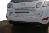 Hyundai Santa Fe 2 2006–2012 Bagklapskantliste (rustfrit stål) foto 1