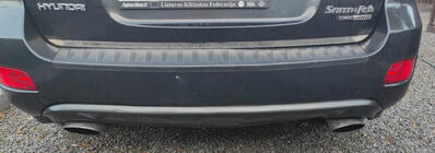 Hyundai Santa Fe 2 2006–2012 Bagklapskantliste (rustfrit stål) foto 3