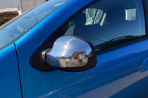 Renault Logan II 2013–2022 Spejlkåber (2 stk., rustfrit stål) foto 2