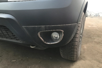 Dacia Duster 2008–2018 Kromrammer til tagelygter 2010-2013 (2 stk., rustfrit stal) foto 1