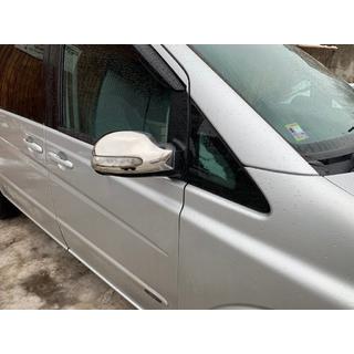 Spejldæksler i rustfrit stål (2004-2010, Viano, 2 stk.) Mercedes Vito W639 2004–2014 foto 2