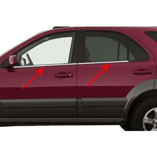 Vindueslister (4 stk., rustfrit stål) Kia Sorento I BL 2002–2009 foto 1