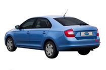 Skoda Rapid 2012–2019 Bagkofangerbeskytter OmsaLine (Sedan, rustfrit stål) foto 2