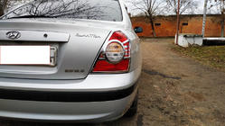Hyundai Elantra (XD) 2000–2011 Baglygterammer (2 stk., plast) foto 5