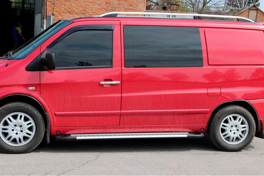 Mercedes Vito W638 1996–2003 Sidetrin Allmond Grey (2 stk., aluminium) Foto 5