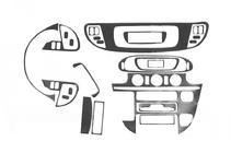 Mercedes Sprinter W901/902/903/904/905 1995–2006 (cdi, 2000-2006) Panelafdækninger til instrumentbord (Meric) Aluminium foto 2