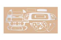 Mercedes Sprinter W901/902/903/904/905 1995–2006 (cdi, 2000-2006) Panelafdækninger til instrumentbord (Meric) Aluminium foto 6