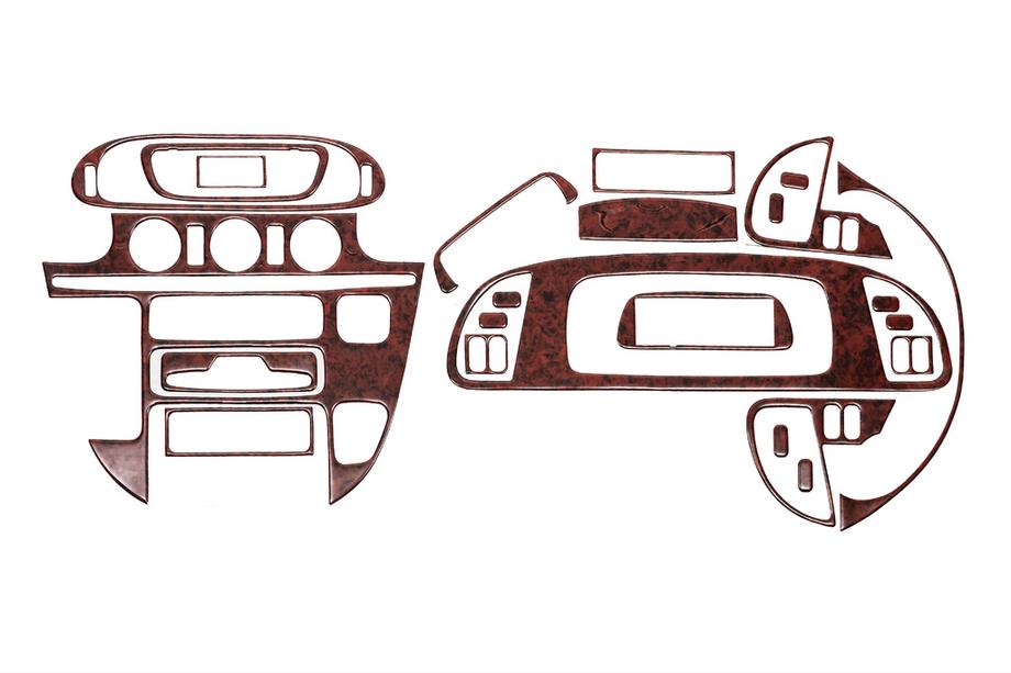 Mercedes Sprinter W901/902/903/904/905 1995–2006 (cdi, 2000-2006) Panelafdækninger til instrumentbord (Meric) Aluminium Image