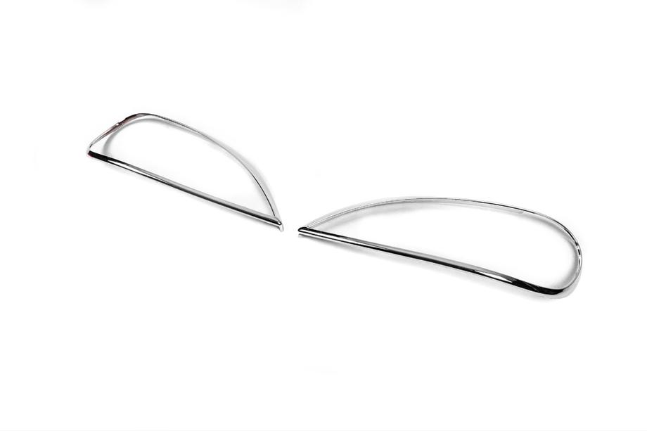 Mercedes ML W163 1997–2005 Krom forlygterammer (2 stk., plast) Foto 1