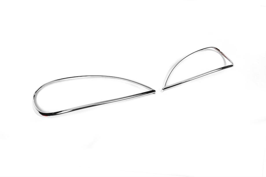Mercedes ML W163 1997–2005 Krom forlygterammer (2 stk., plast) Foto 3