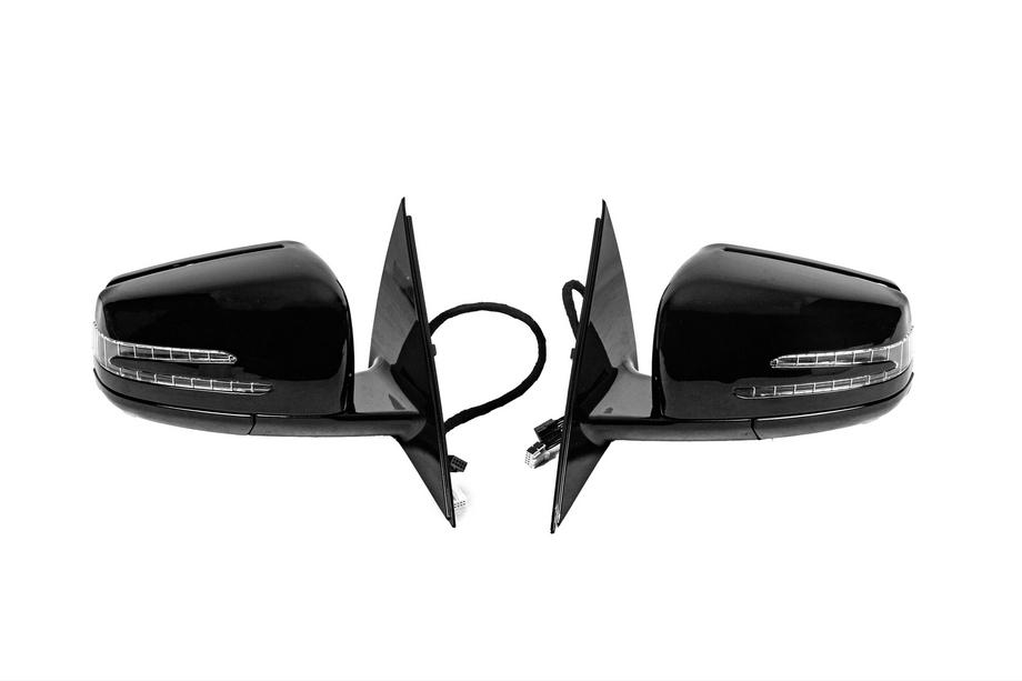 Mercedes S-Klasse W221 2005–2013 Sidespejle facelift (2 stk., sorte) Foto 1