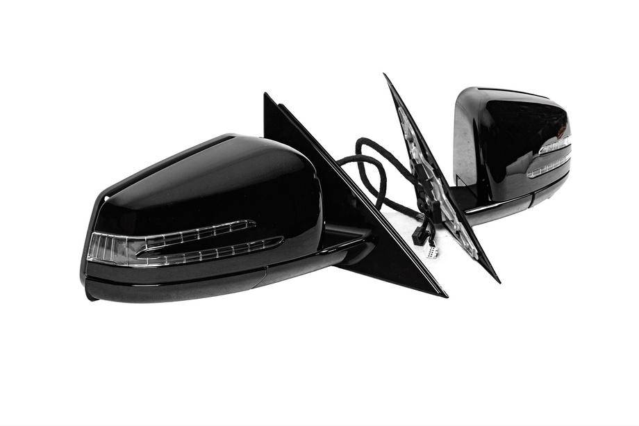Mercedes S-Klasse W221 2005–2013 Sidespejle facelift (2 stk., sorte) Foto 3