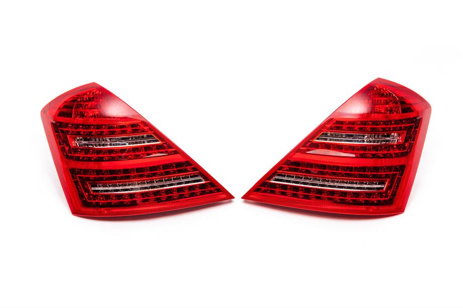 Mercedes S-Klasse W221 2005–2013 Facelift baglygter (OEM, 2 stk.) Foto 2