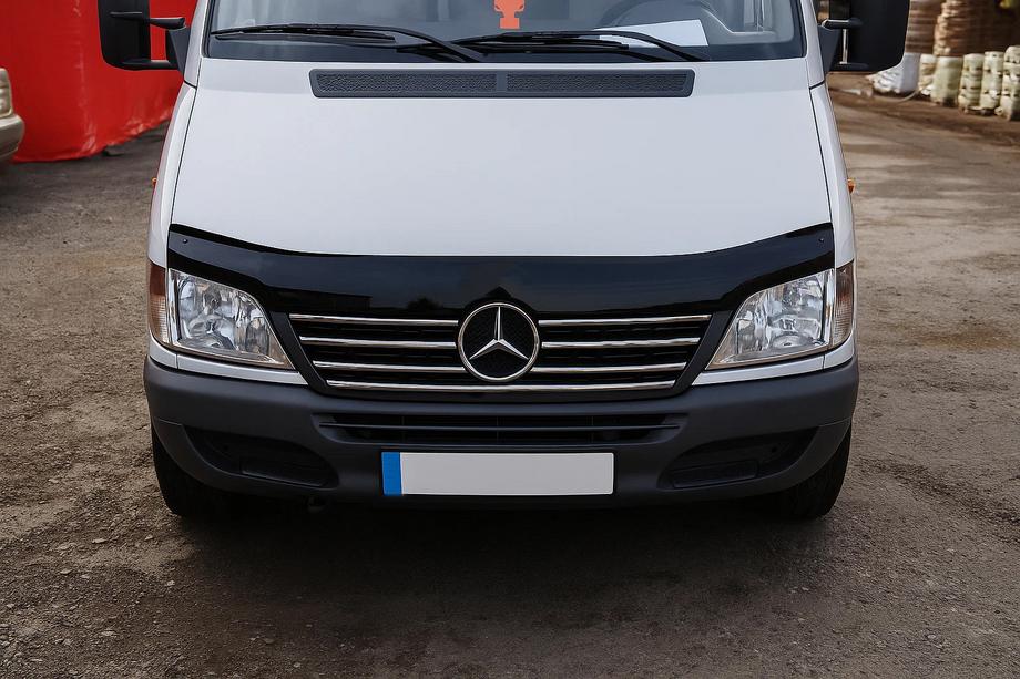 Mercedes Sprinter W901/902/903/904/905 1995–2006 Kromlister til kølergrillens kant (2000-2002, 7 dele, rustfrit stål) Image