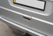 Mercedes Vito W639 2004–2014 Cover til bageste dørhåndtag (rustfrit stål) Carmos - Tyrkisk stål foto 2