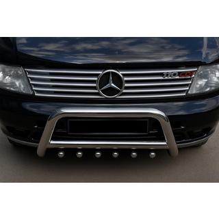 Kølergrill-lister (10 dele, rustfrit stål) Mercedes Vito W638 1996–2003 foto 1