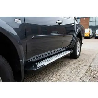 Sidetrin Allmond Grey (2 stk., aluminium) foto 1