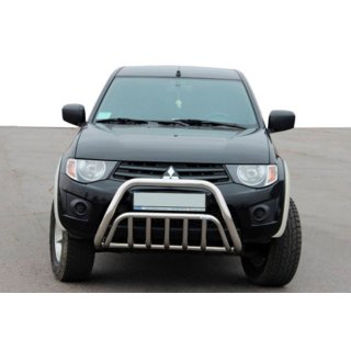 Bullbar i rustfrit stål Mitsubishi L200 2006–2015 foto 1