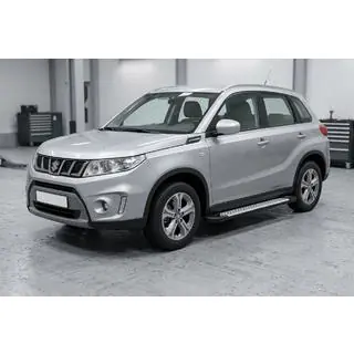 Sidetrin Allmond Grey (2 stk., aluminium)