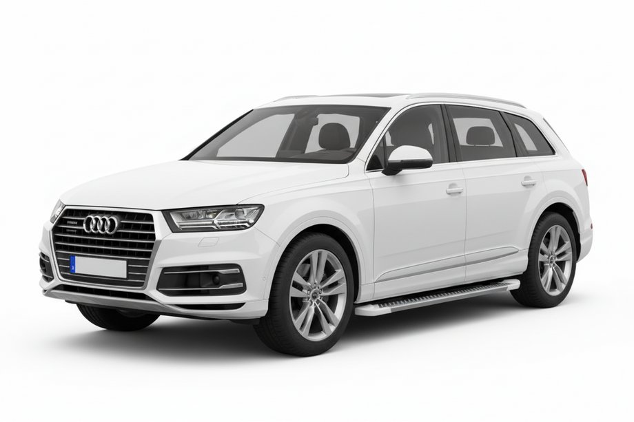 Audi Q7 2015–2026 Sidetrin Allmond White (2 stk., aluminium) Image
