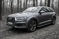 Audi Q7 2015–2026 Sidetrin Maydos V2 (2 stk., aluminium ↗ rustfrit stål) foto 1