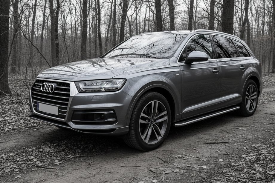 Audi Q7 2015–2026 Sidetrin Maydos V2 (2 stk., aluminium ↗ rustfrit stål) Image