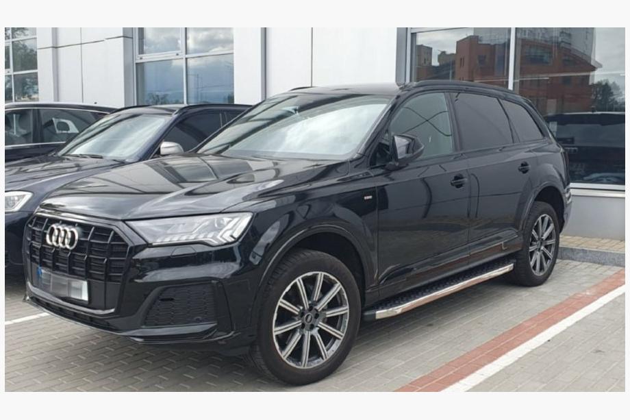 Audi Q7 2015–2026 BlackLine sidetrin (2 stk., aluminium) Image