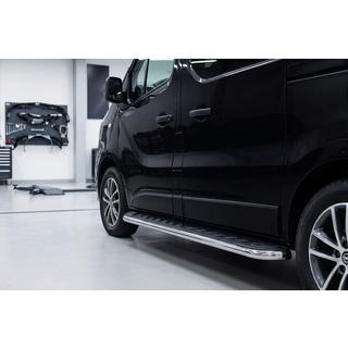 Maydos V1 sidetrin (2 stk., aluminium ↗ rustfrit stål) Opel Vivaro 2015–2019 foto 1